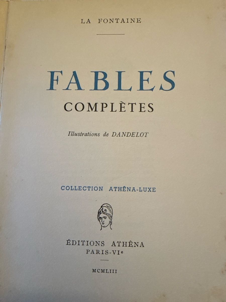 Libri: Fables complètes de LA FONTAINE Illustrations de DA – Usato da Schmitten FR venduto da Hohezelg 1