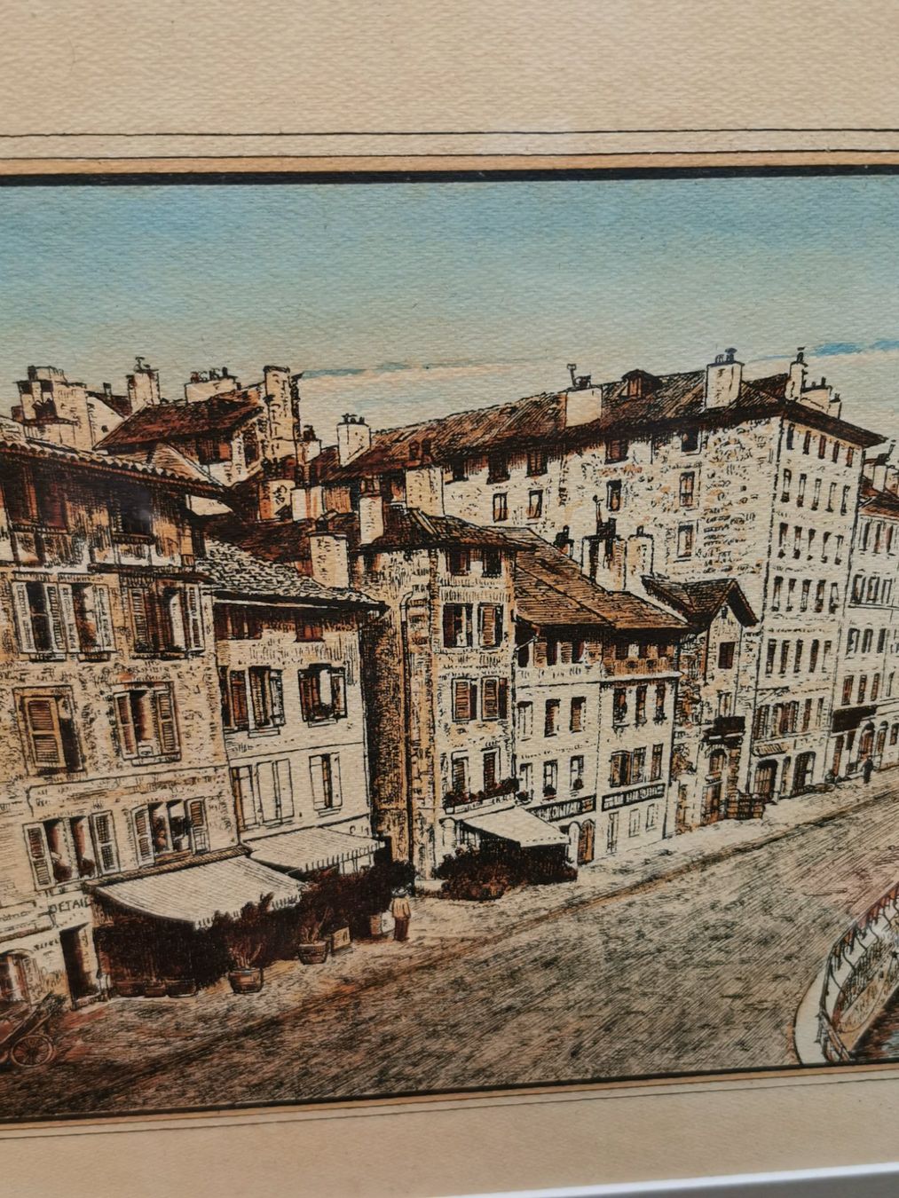 Grafica & Litografie: Scène de Genève signée – Usato da Genève venduto da Qanil77 5