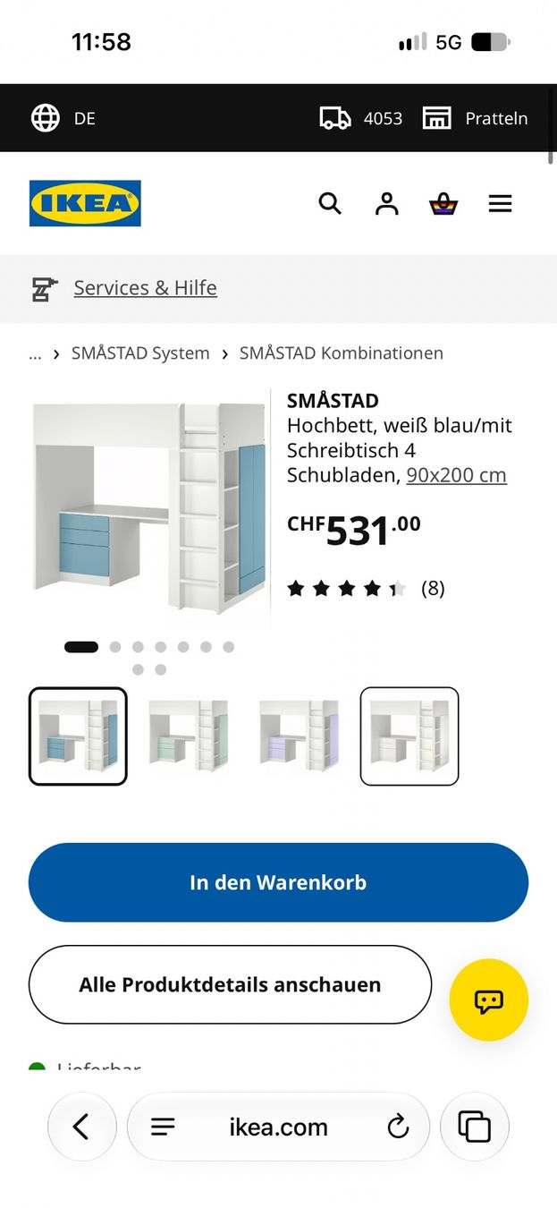 Ikea Letti: Schönes Hochbett – Usato da Reinach BL venduto da Littlepea 4