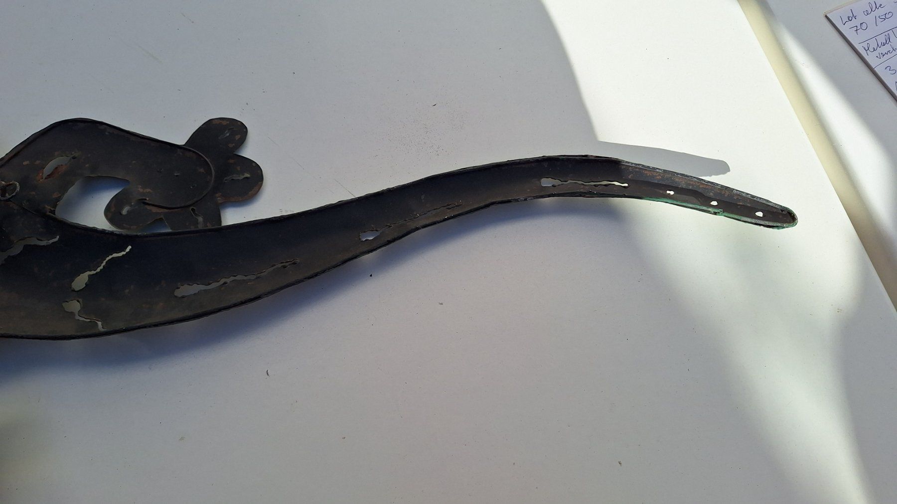 Tutte le decorazioni: Wand Dekoration Geko Metall 1m – Usato da Dornach venduto da majo8689 7