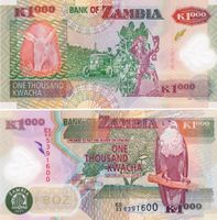 ZAMBIE 1000 KWACHA 2011 (UNC) POLYMERE