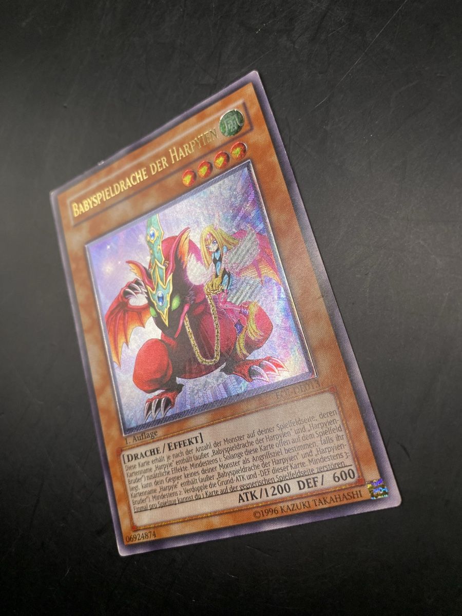 Yugioh Carte collezionabili: Babyspieldrache der Harpyien EOI-DE013 Ultimate 1st EX- – Usato da Kirchberg BE venduto da swiss_slab 3