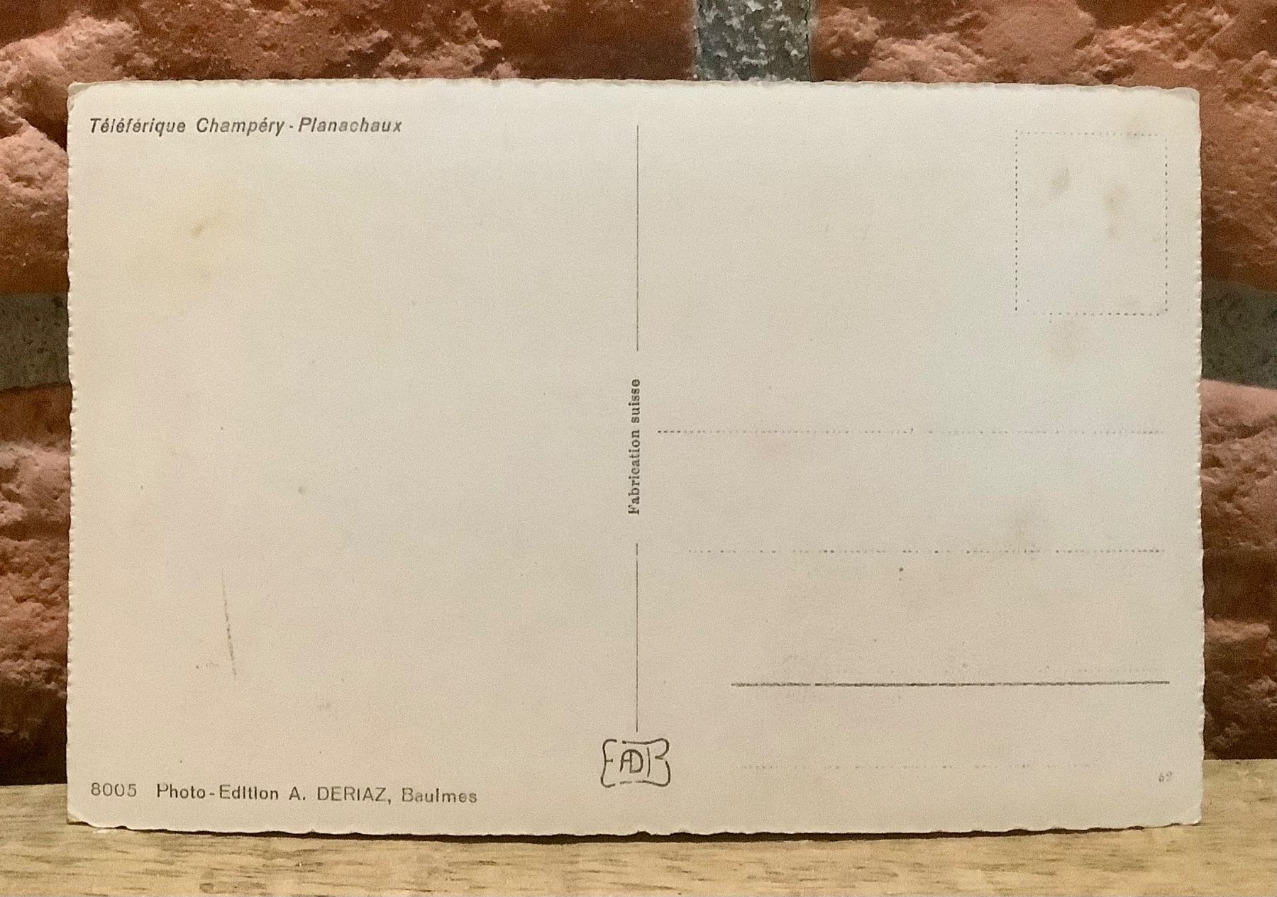 Cartoline postali: CHAMPÉRY - Téléférique de Planachaux - Luftseilbahn – Usato da Root venduto da ENGLAND-TREASURES 2