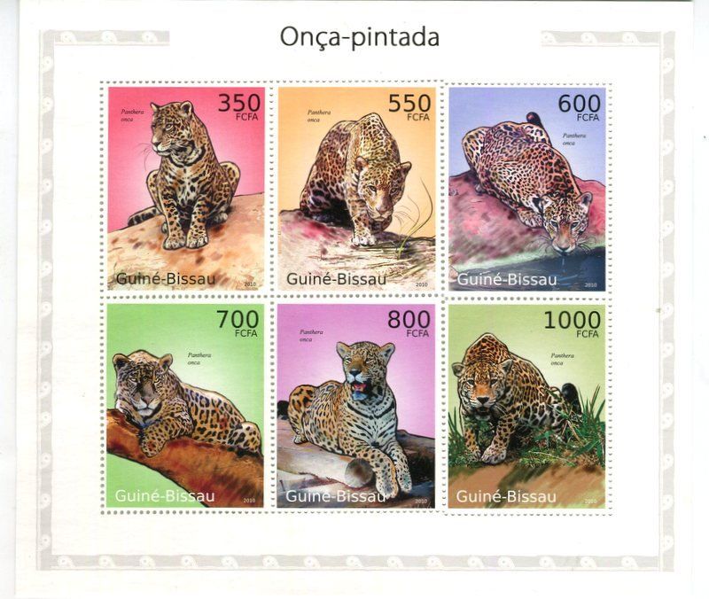 Tutti i francobolli: Block "Jaguar". Guinea-Bissau – Nuovo e nell'imballaggio originale da Basel venduto da Butsch5