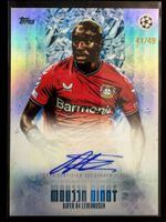Topps Moussa Diaby Auto 41/49 UCL Bayer 04 Leverkusen