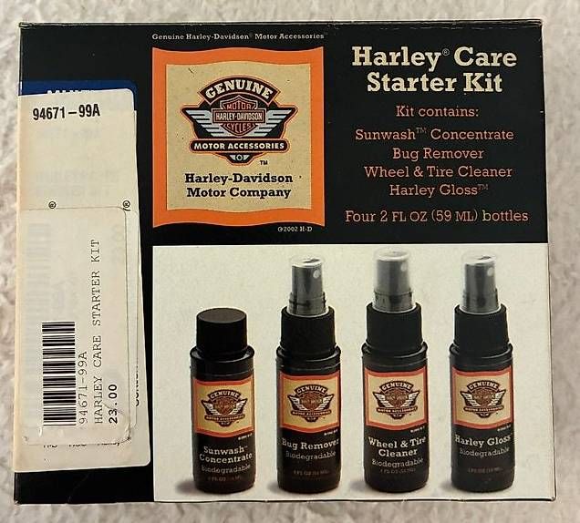 Harley-Davidson Tutti gli attrezzi: Harley-Davidson Harley Care Starter Kit Genuine 4-2ozBottles – Nuovo e nell'imballaggio originale da Solothurn venduto da Deinze