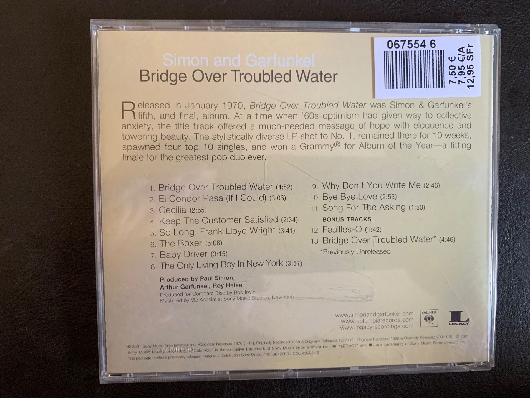CD: Simon & Garfunkel - Bridge Over Troubled Water - CD Top! – Usato da Luzern venduto da Roger72 2