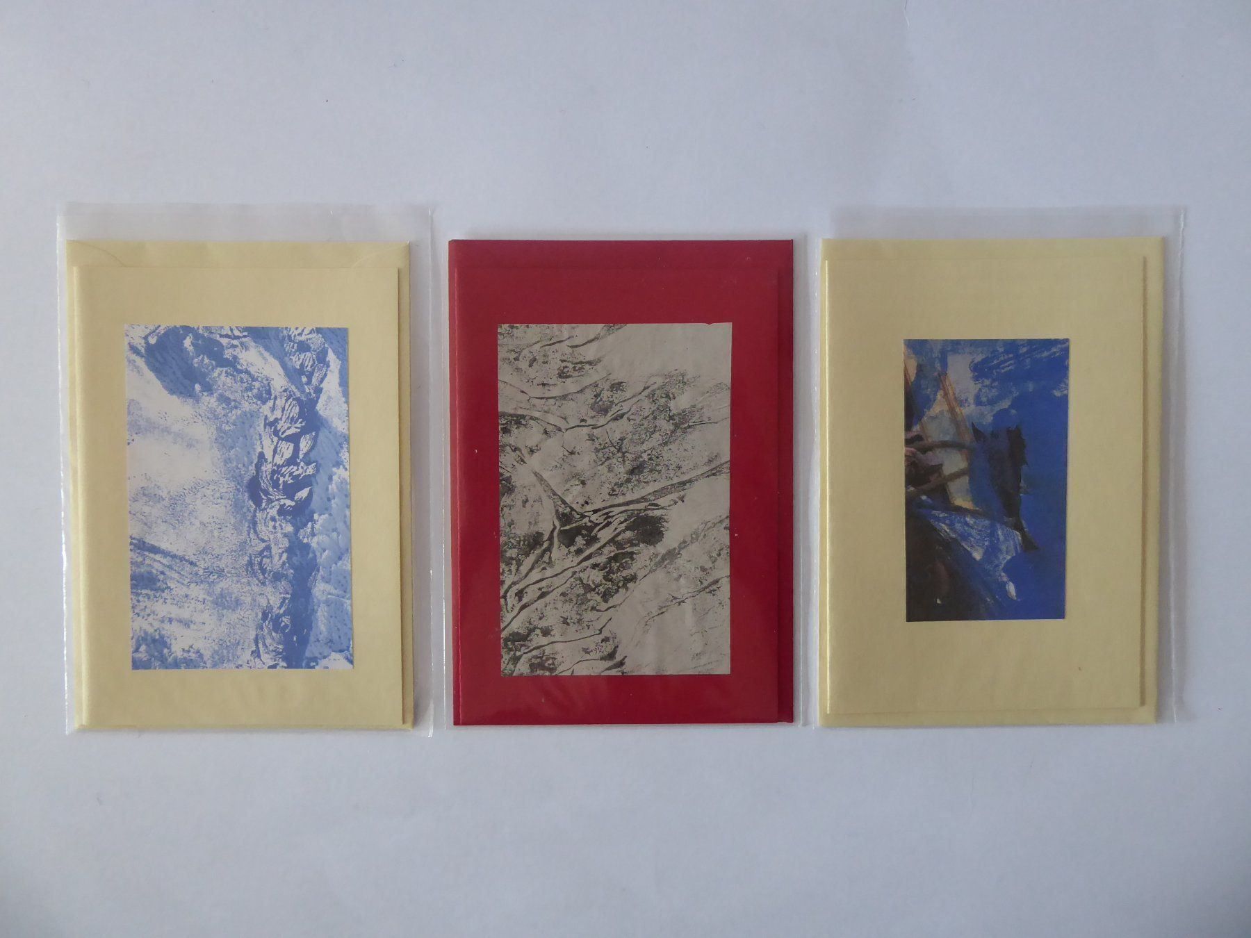 Cartoline: Drei Kunst Doppelschreibkarten/Couverts. – Nuovo e nell'imballaggio originale da Turbenthal venduto da Panau