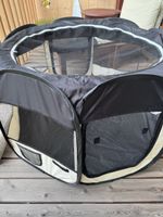 Laufstall für Welpen schwarz