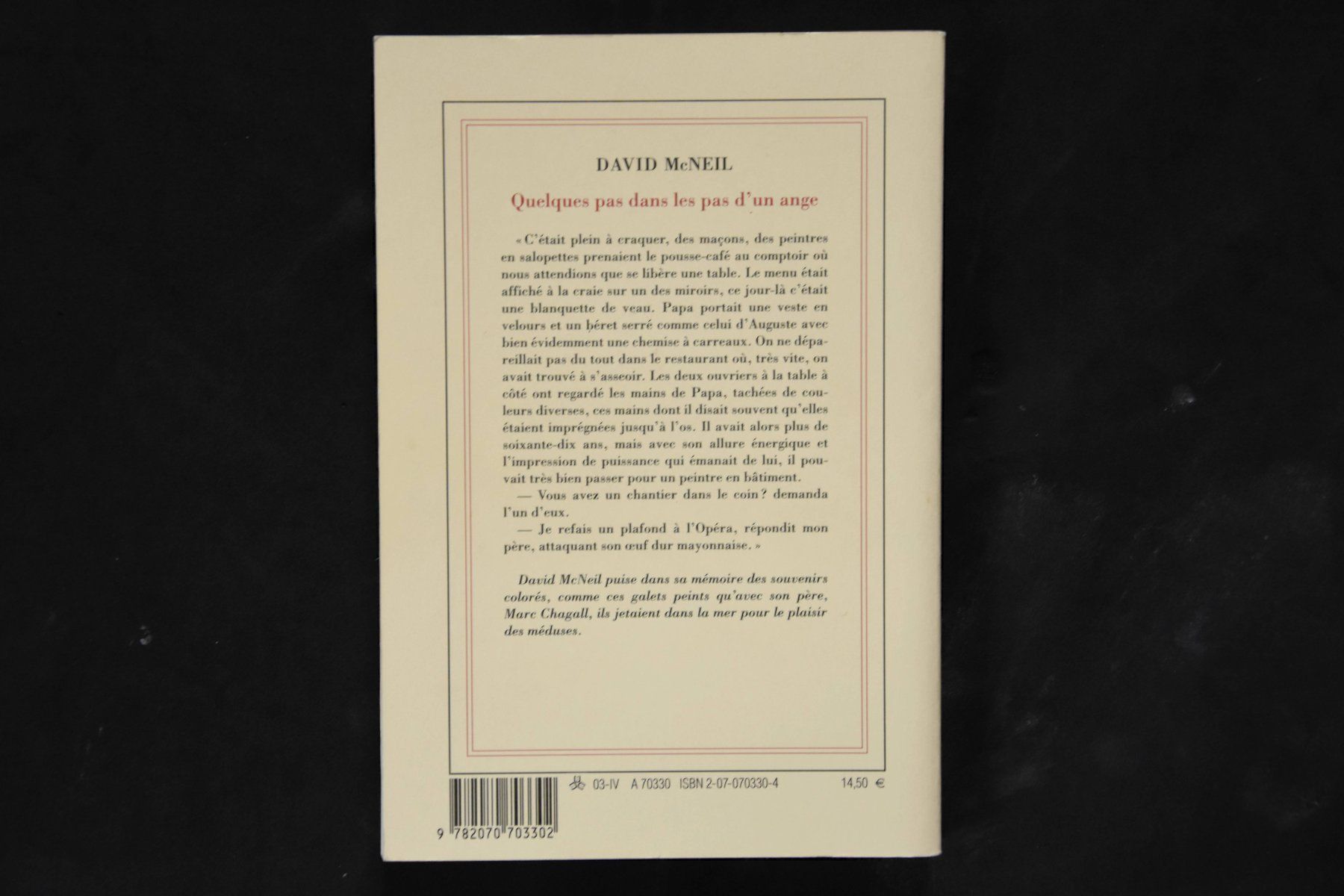Libri: David McNeil - Quelques pas dans les pas d'un ange – Usato da Belmont-sur-Yverdon venduto da bichet02 1