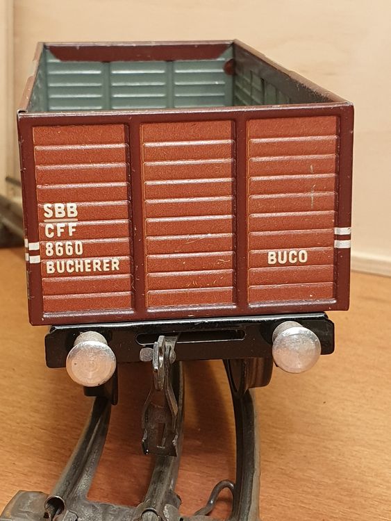 Buco Trains électriques: Schöner Buco SBB-CFF 8660 offener Güterwagen in Spur 0 – D'occasion à Riehen par Sandra184 3