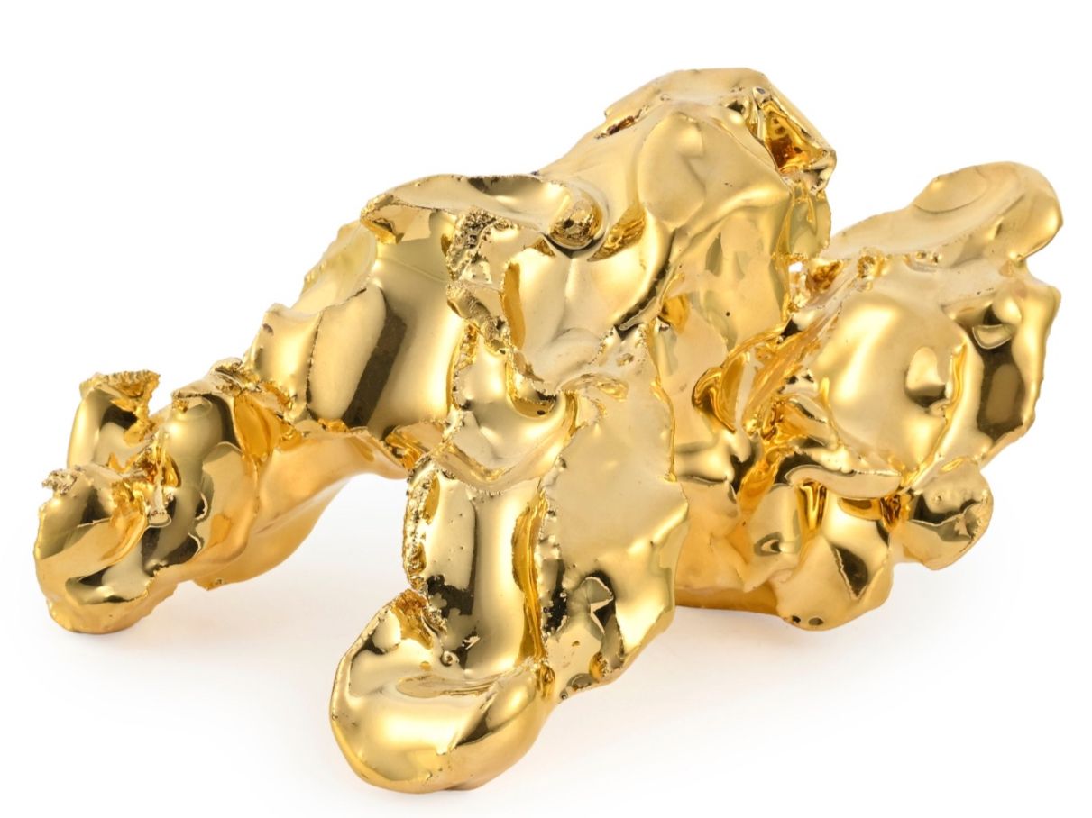 Statuette: Marcel Wanders "One minute sculpture", céramique dorée, 1963 – Usato da Genève venduto da ParkAvenue26 3