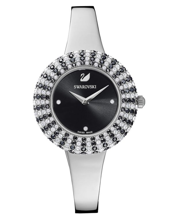 SWAROVSKI ARMBANDUHR TRAUM SILBER SCHWARZ WEISS NP 400. Kaufen auf