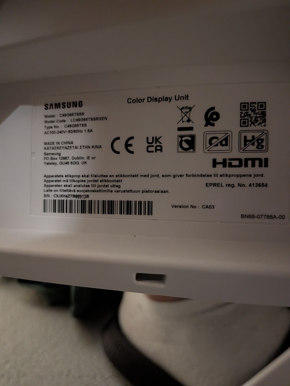 Monitor: Samsung Odyssey 49 Zoll – Nuovo (secondo la descrizione) da Fahrwangen venduto da ret_k7wx 1