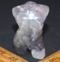 Deko - Heilstein A-320 – Torso – Amethyst – ca. 3,5 cm