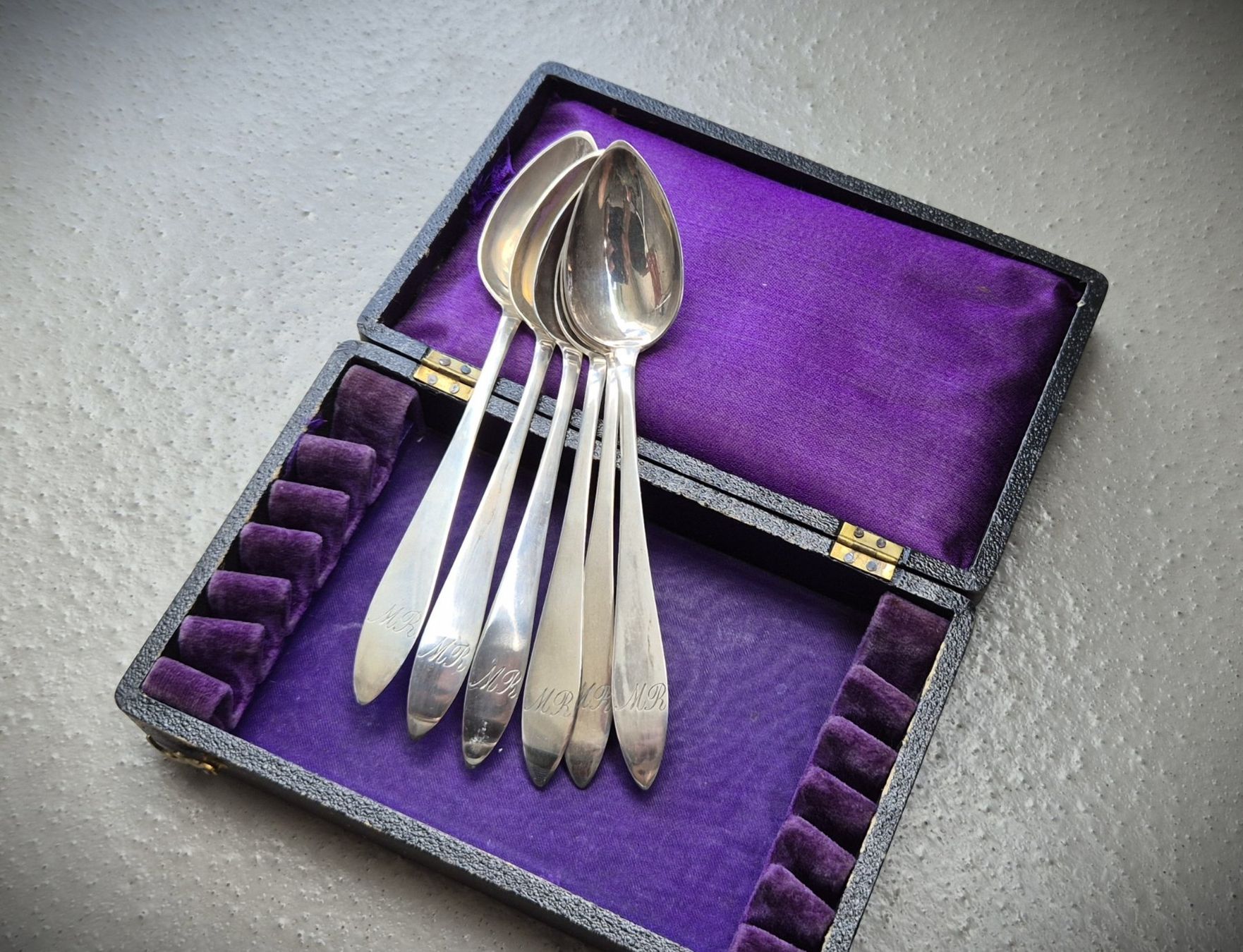 Löffel: 6 Kaffeelöffeli 13 Lot Biedermeier – Gebraucht aus Zürich von brinkosos 1