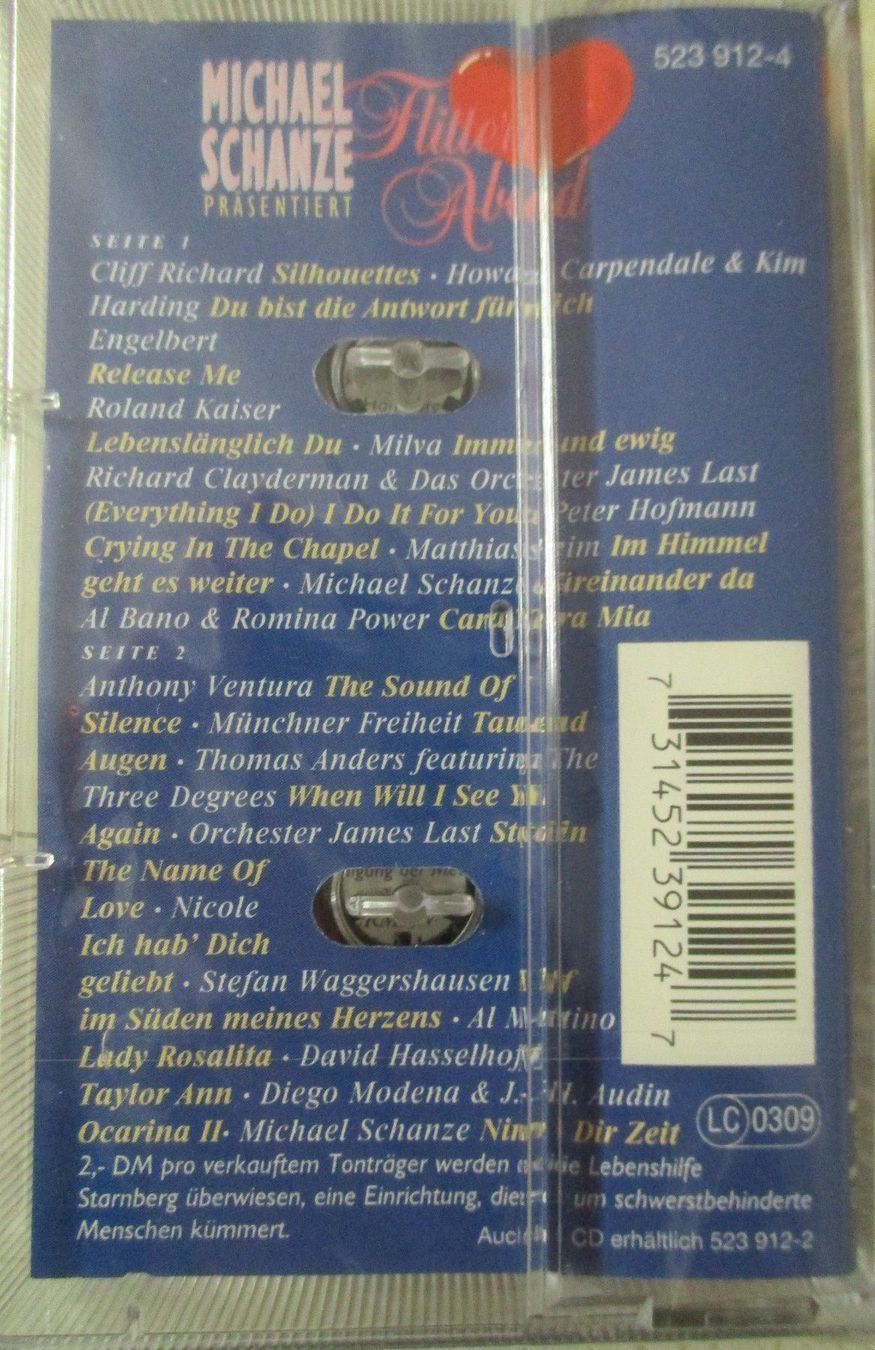 Musicassette: Flitter Abend mit Michael Schanze / MC – Nuovo e nell'imballaggio originale da Flumenthal venduto da novbra 1