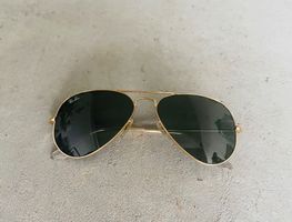 Ray-Ban Aviator Sonnenbrille – Gold / Grün – Neu