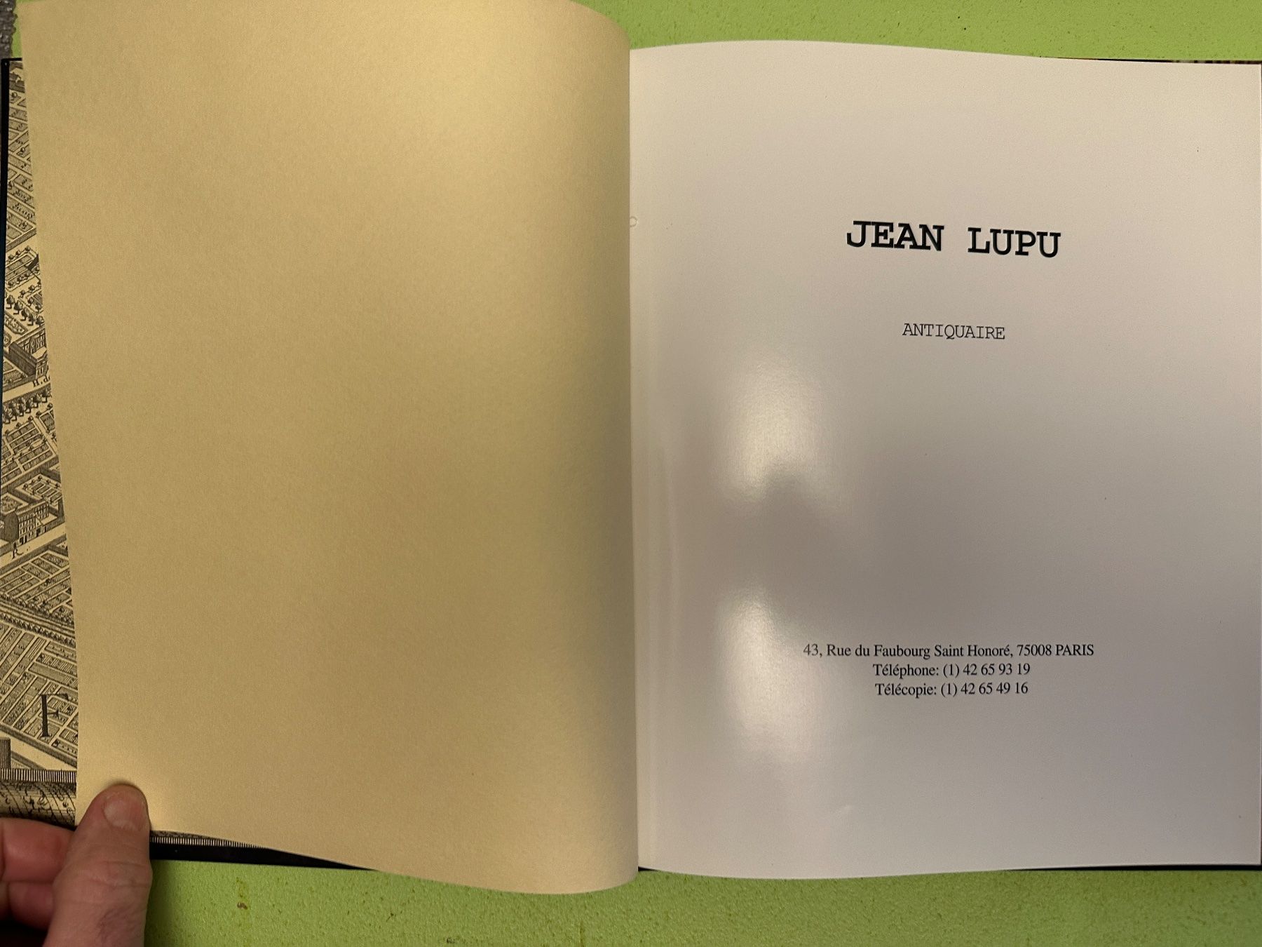 Bücher: Jean Lupu: Antiquaire. – Gebraucht aus Zürich von allp 1