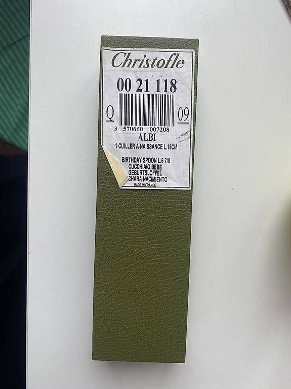 Cucchiai: Cuillère de naissance Christofle  Collection Albi – Nuovo e nell'imballaggio originale da Vésenaz venduto da Laura_888 4