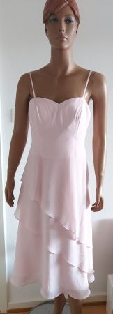 Neues leichtes Sommerkleid elegant Gr. 36/38 Rosa Chiffon