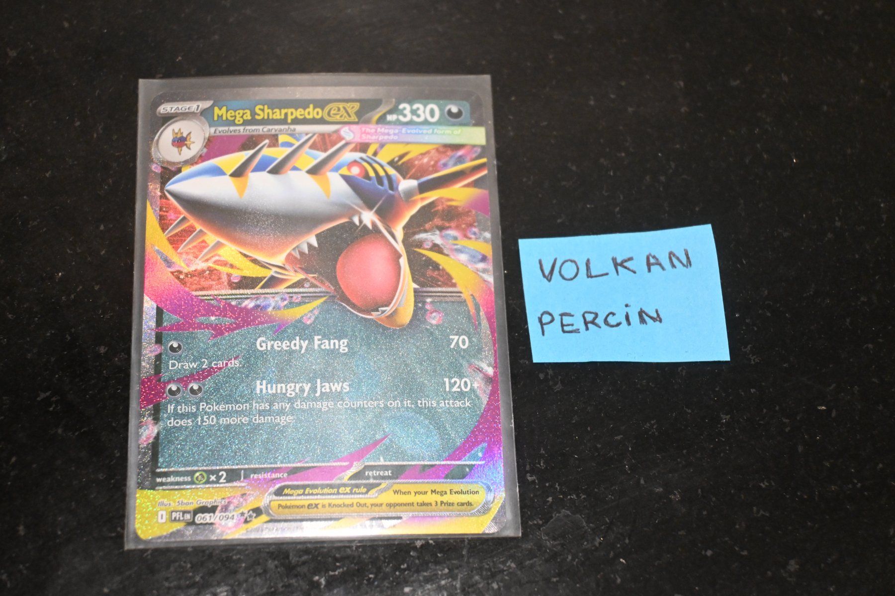 Pokémon Carte collezionabili: Mega Sharpedo ex #61 Pokemon Phantasmal Flames – Nuovo (secondo la descrizione) da Aigle venduto da PSAPOKEVOVO