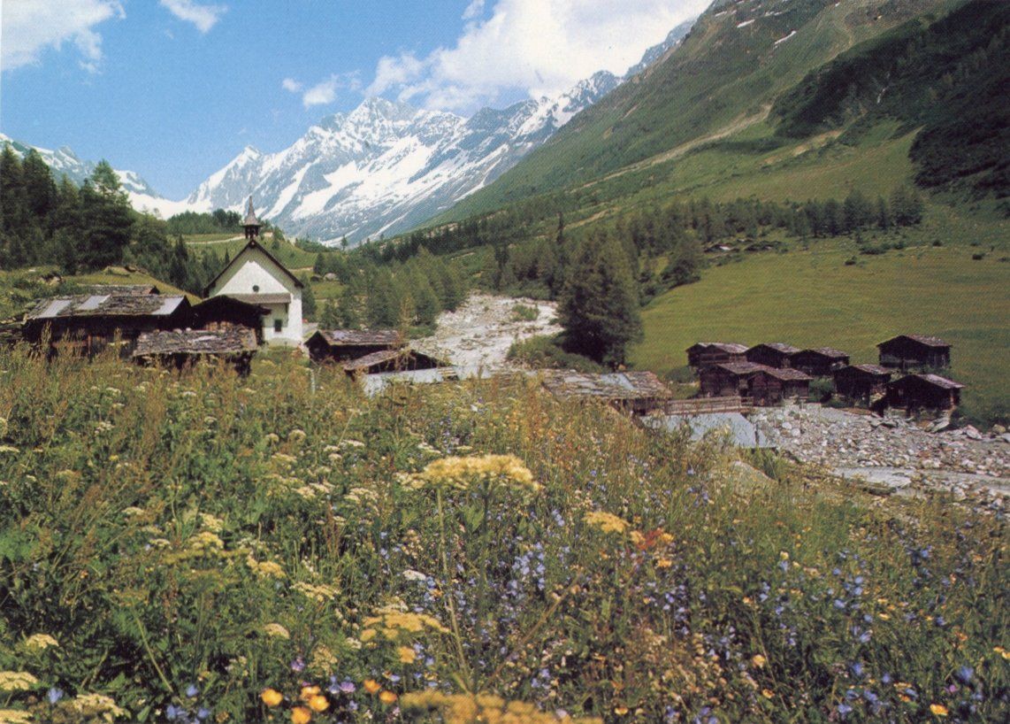 Cartoline postali: Kühmatt  VS  im Lötschental  -   4  diverse Karten – Usato da Brig venduto da Valcards54 3