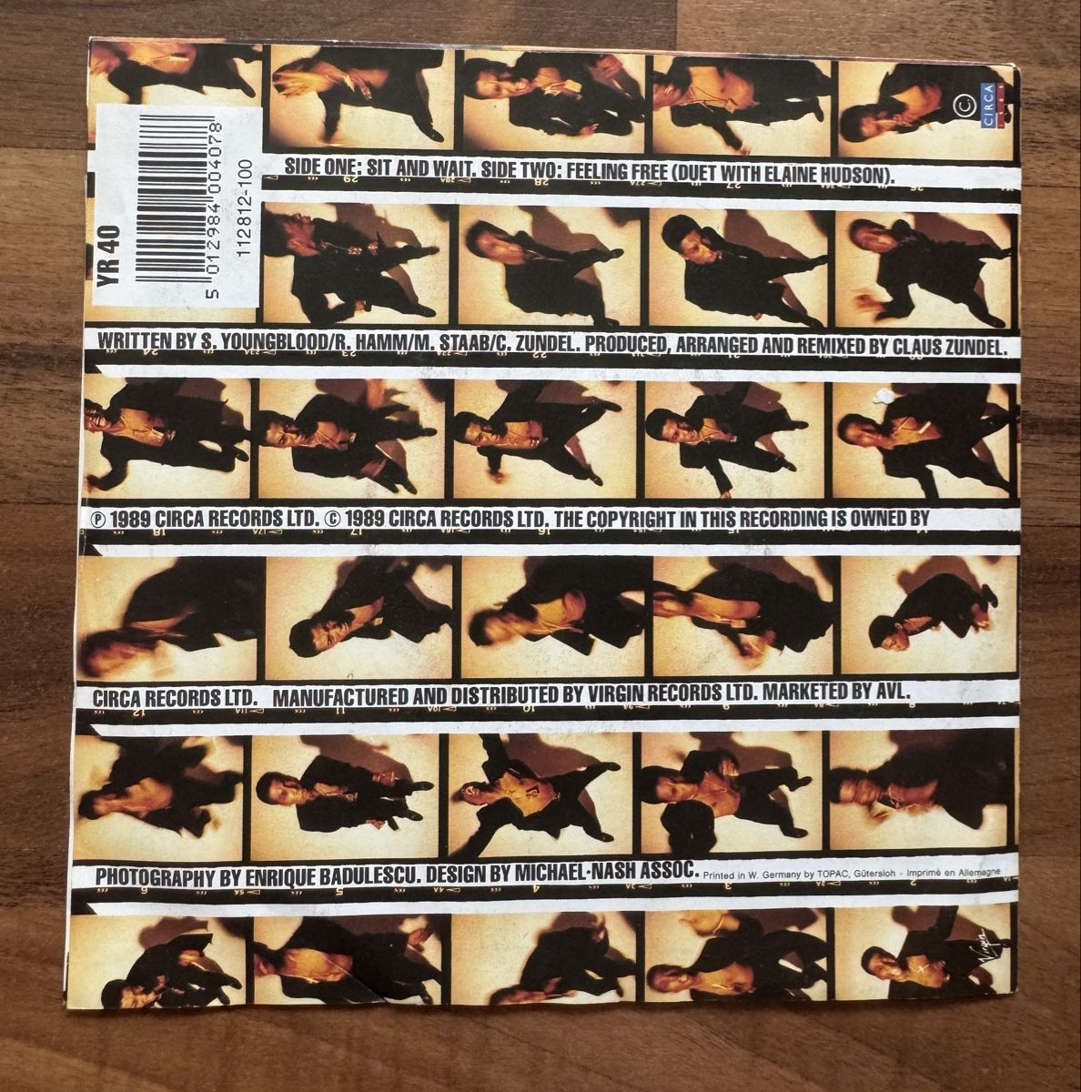 Dischi in vinile: Sydney Youngblood - Sit And Wait - 7" Single - 80s – Usato da Rorbas venduto da BlackstarRecords 1