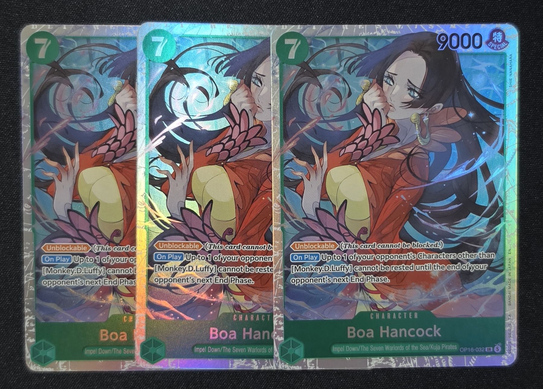 Bandai Cartes à collectionner: 3X OP16-032 BOA HANCOCK SR - ONE PIECE – Neuf (Voir description) à Melano par emm_m2jq