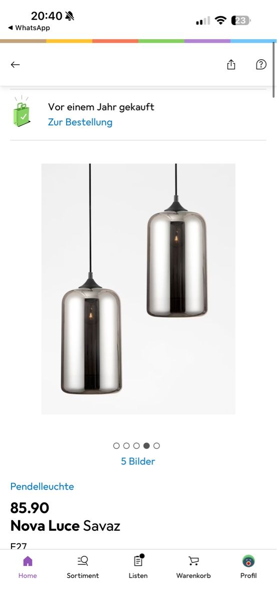Lampadari & plafoniere: 2 x Nova Luce Pendelleuchte – Usato da Horgen venduto da Fen8800 3