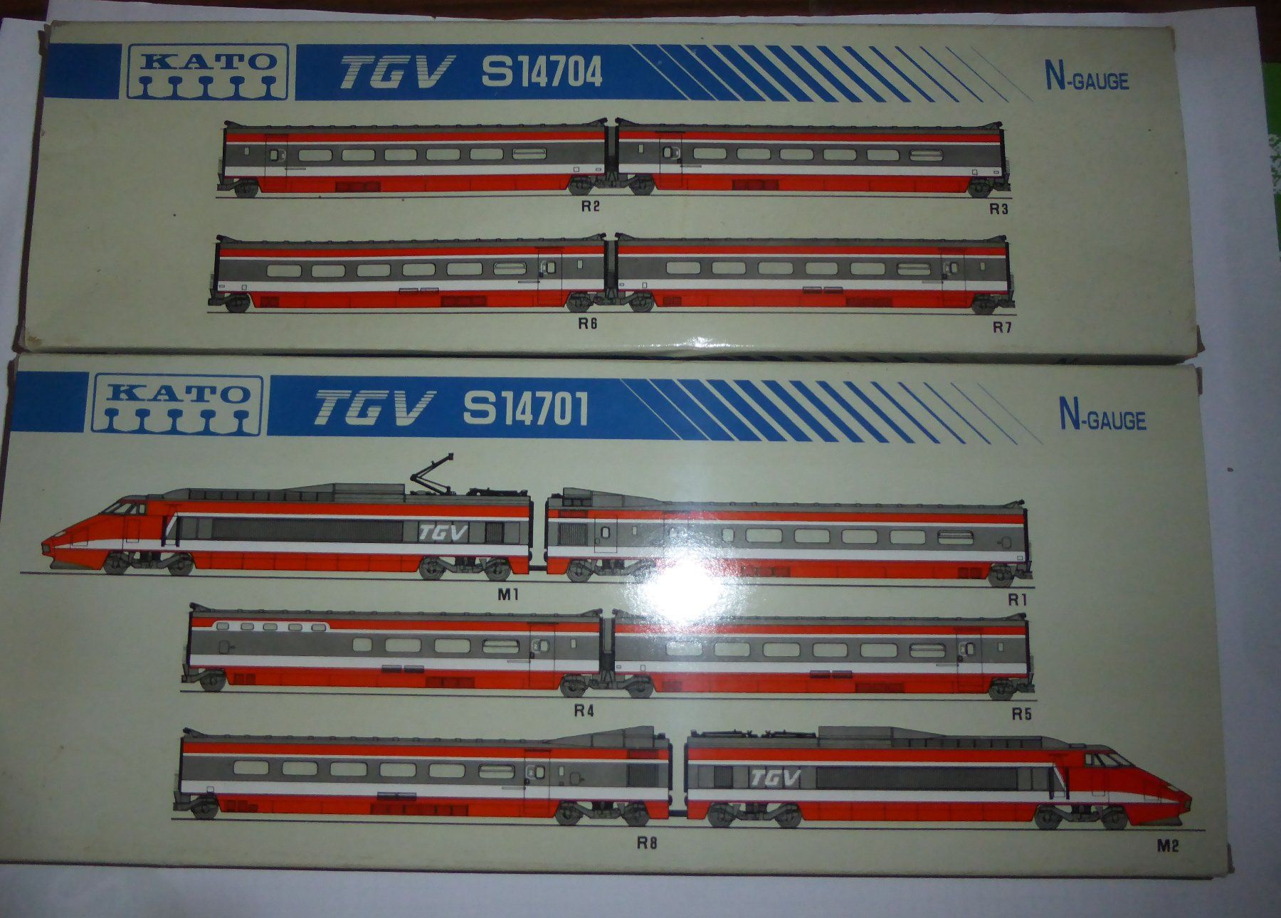 Kato Modellini di ferrovie: Kato TGV Triebzug 8teilig mit OVP – Usato da Uetikon am See venduto da auktio