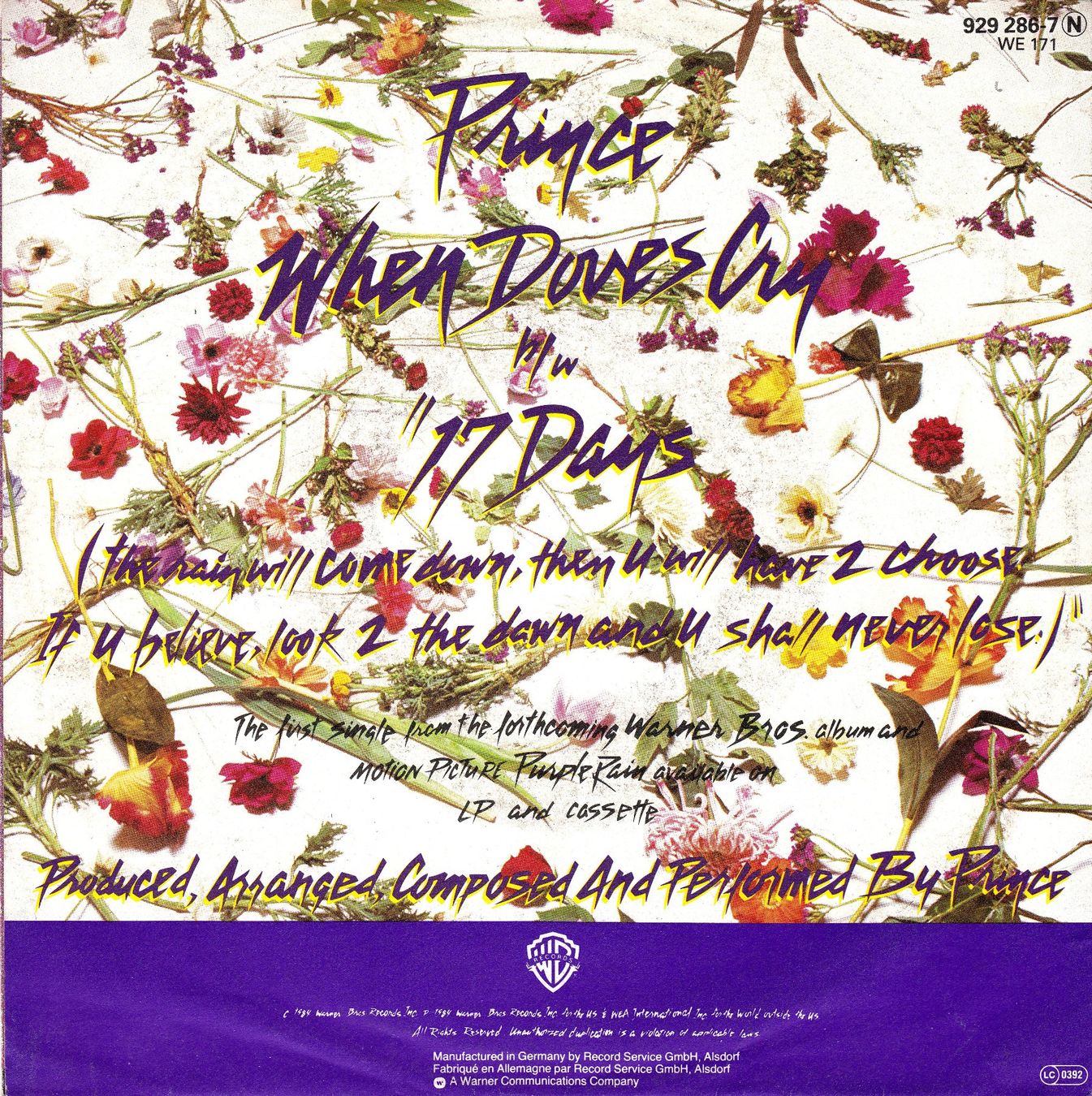 Dischi in vinile: Prince Vinyl Single von 1984 – Usato da Volketswil venduto da Abcrecords 1