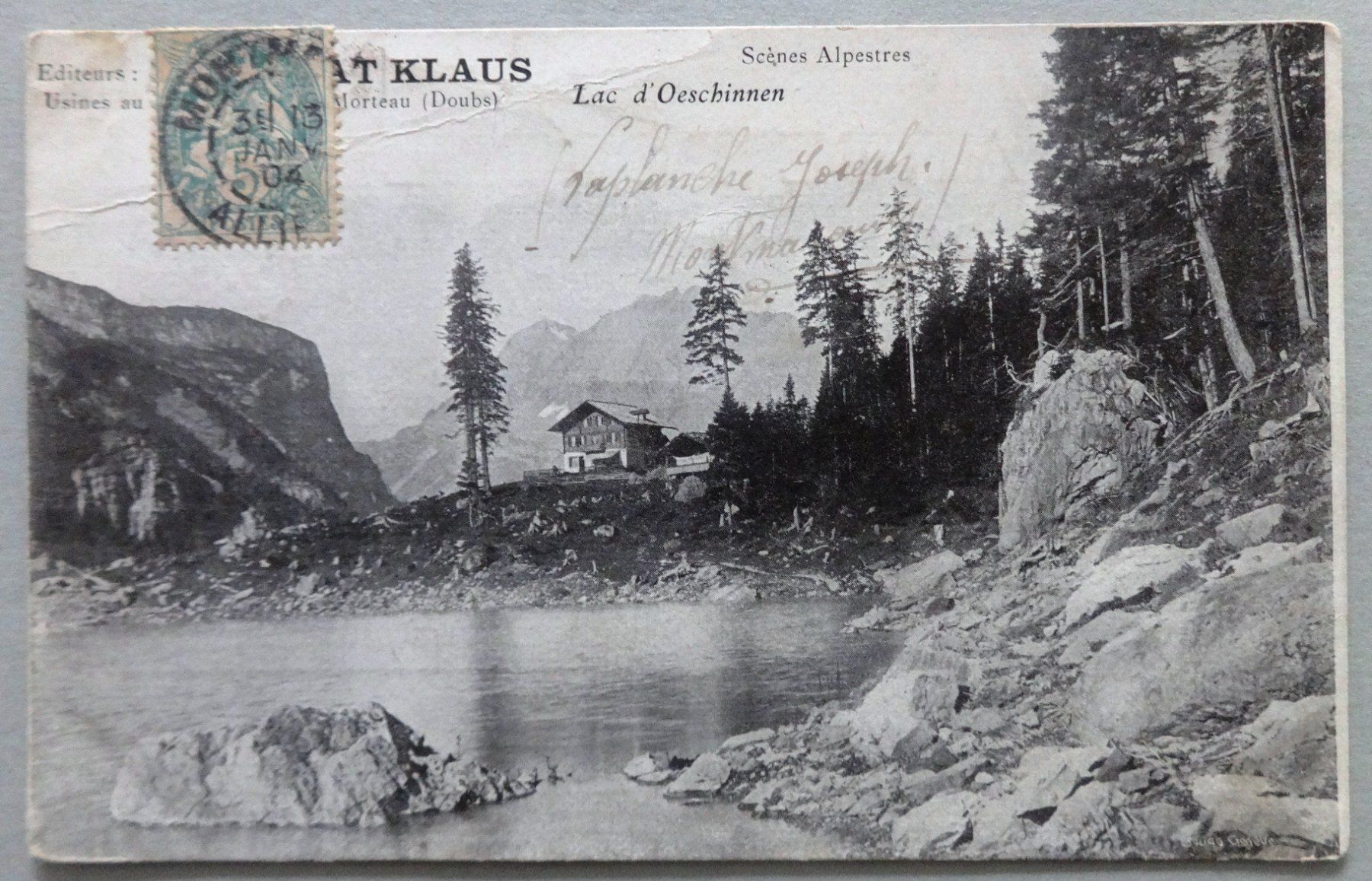 Cartoline postali: Lac d' Oeschinen – Difettoso da Fétigny venduto da Billy2miny