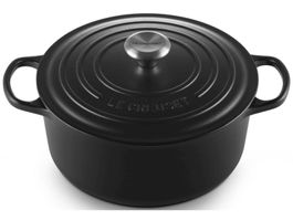 Le Creuset Bräter rund 26cm schwarz matt