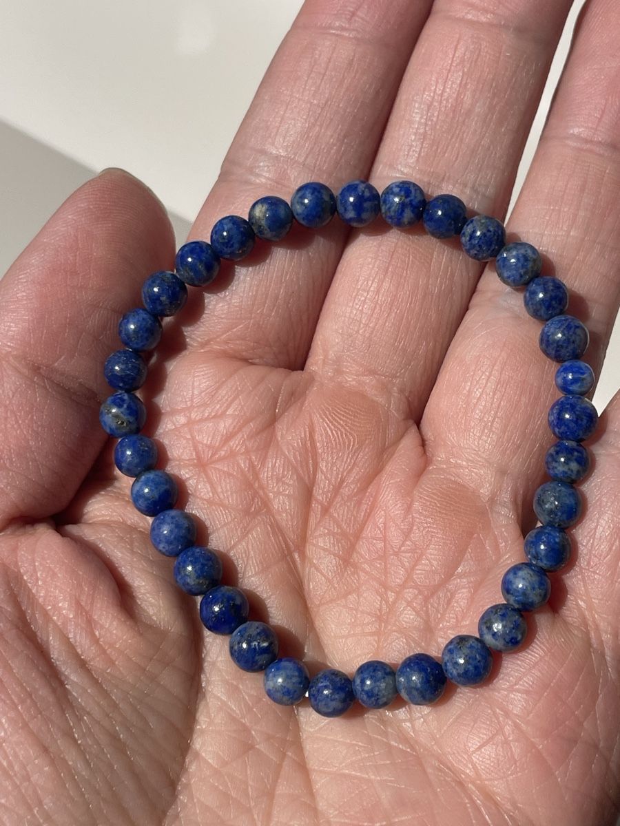 Bracciali & Braccialetti: Lapis Lazuli Armband 6mm – Nuovo e nell'imballaggio originale da Schiers venduto da sisikristall 1