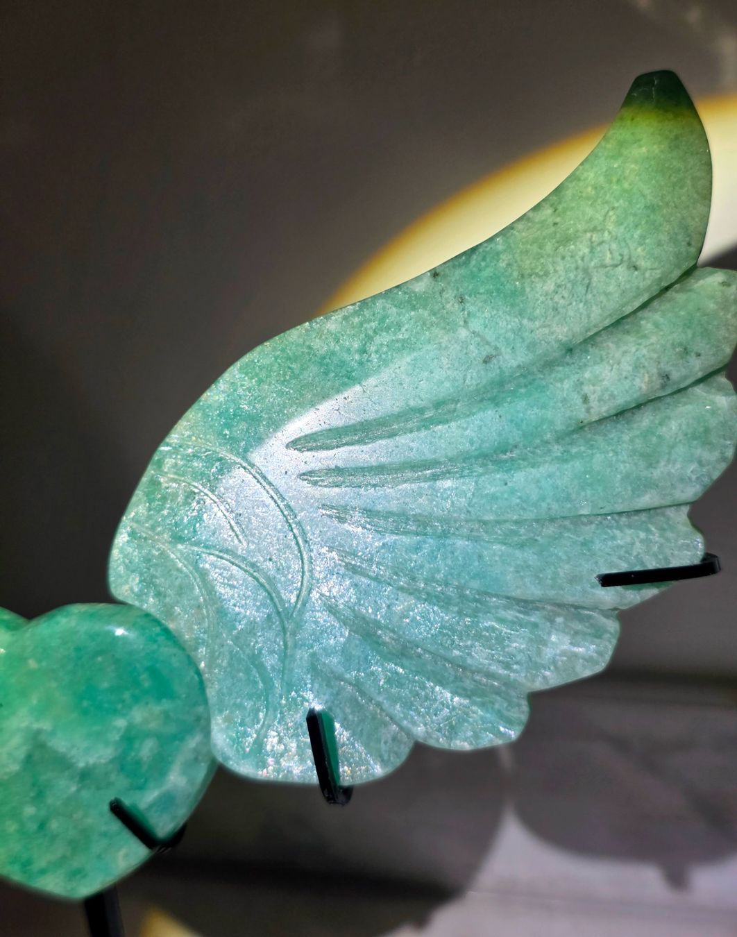 Minerali & Pietre curative: Amazonit Herz mit Flügel – Nuovo e nell'imballaggio originale da Matzingen venduto da Shay_Crystalz 1