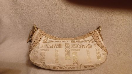 Just Cavalli Handtasche beige goldfarben gebraucht