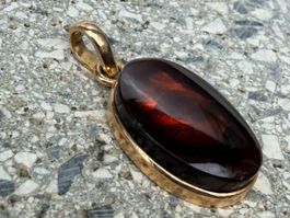 FEUERACHAT  Gold - Schmuckanhänger  18K