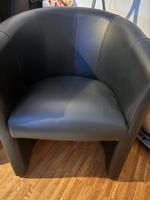 Schwarzer Sessel Kunstleder Loungesessel Top Zustand!