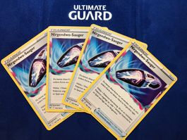 4x Pokemon TCG - Trainer Nirgendwo-Sauger DE Playset