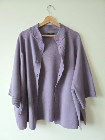 PARFOIS Cardigan, Lila, Größe M, sehr guter Zustand