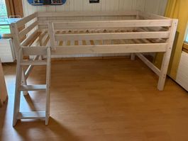 Hochbett Flexa Classic, weiss