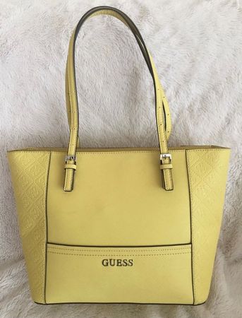 GUESS Shopper Handtasche pastell gelb