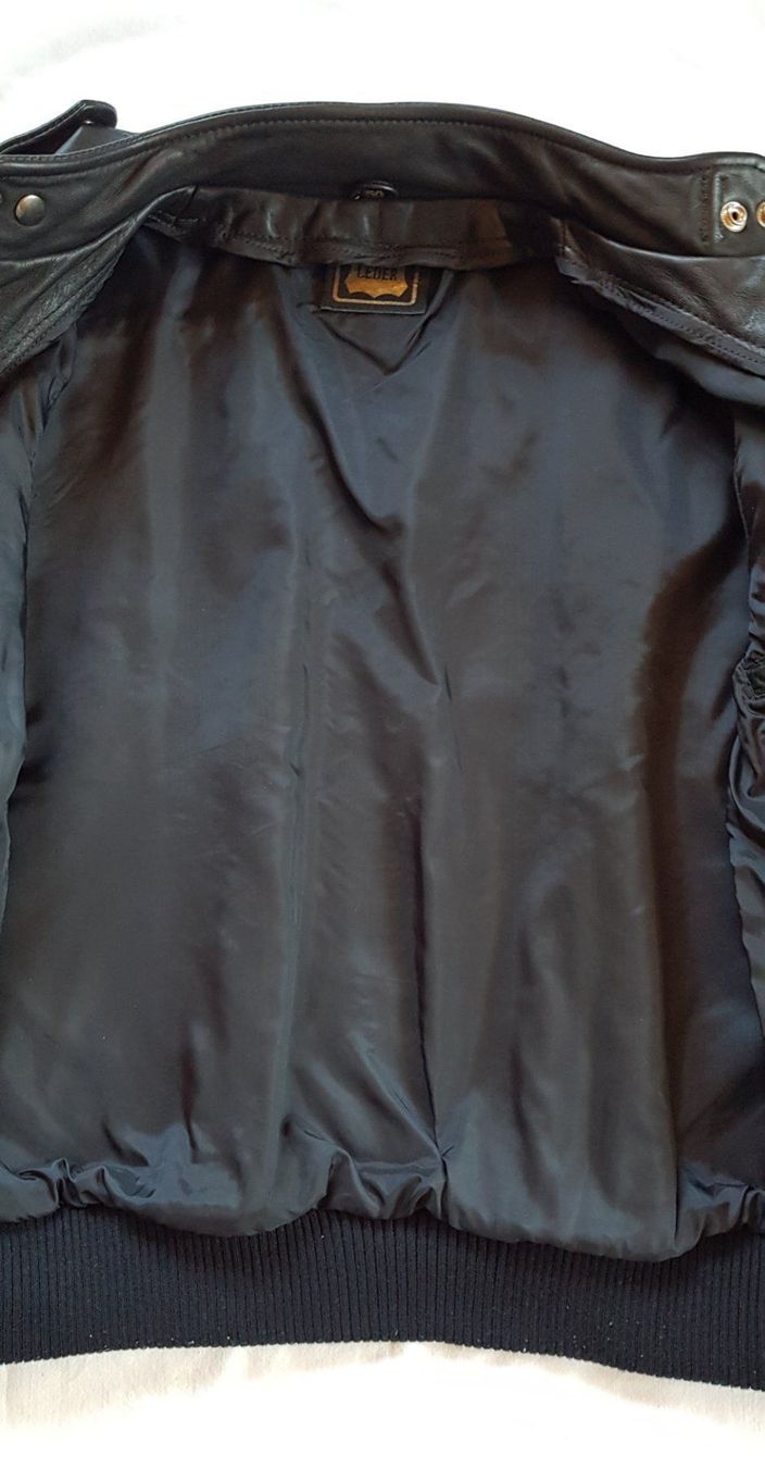 Giacche: Schöne warme Leder Motorradjacke – Usato da cazis venduto da meeroo12 2