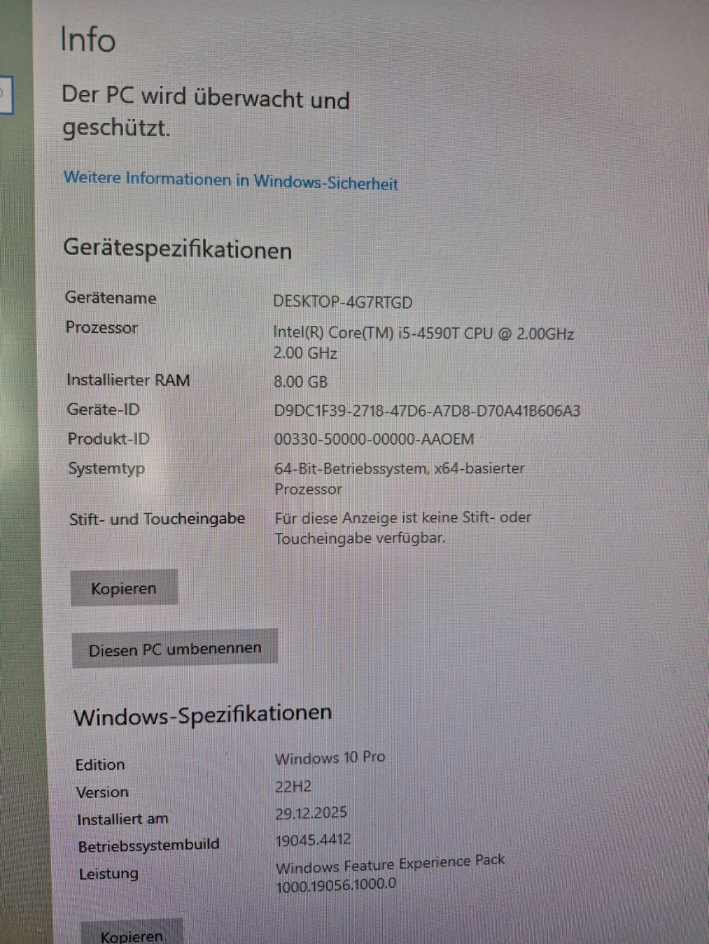 Hewlett Packard PC: HP EliteDesk Mini PC Intel Core i5 Windows 10 – Usato da Rüti b. Lyssach venduto da Fidi4 2