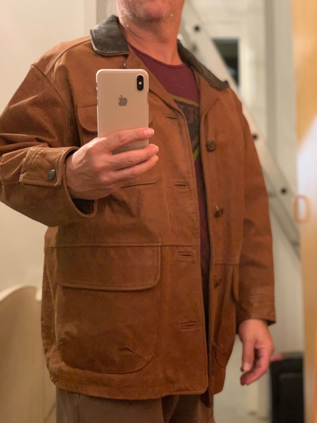 Giacche: Leder-Jacke - Leonardo - Braun - Grösse 50 - echt Leder – Usato da Volketswil venduto da dancingsoul74 2