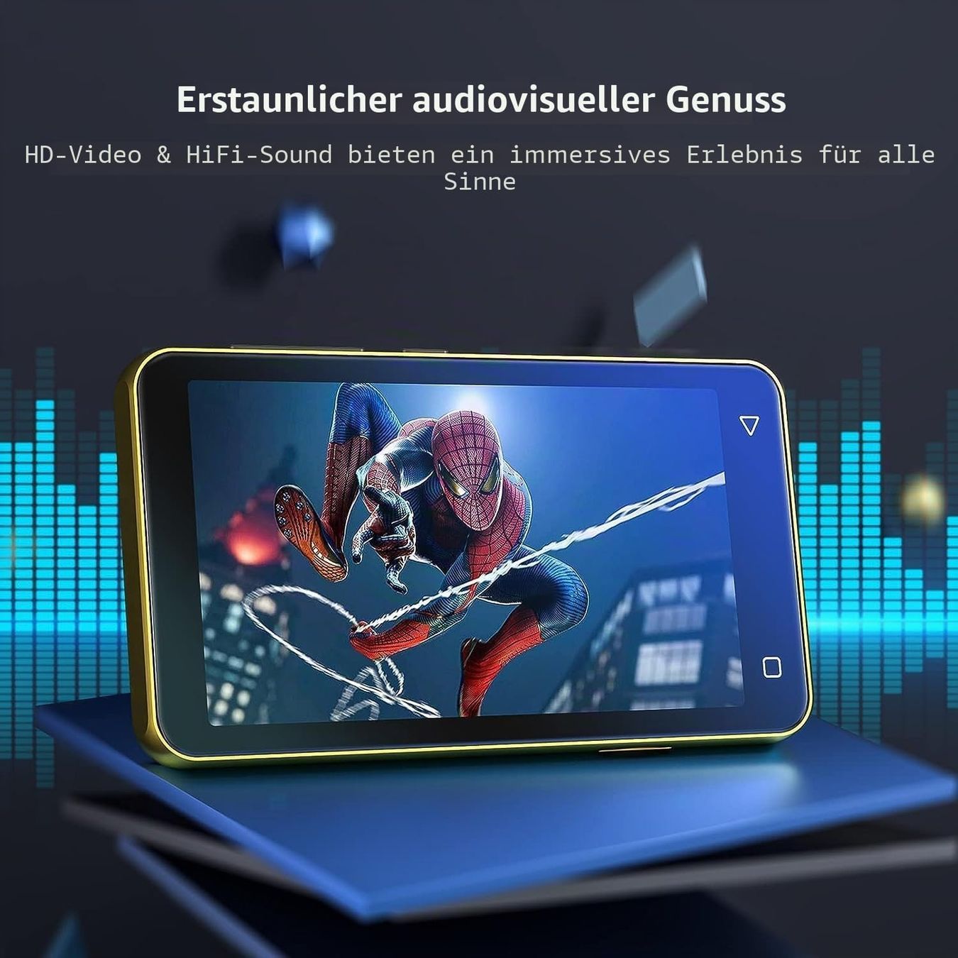 Lecteur media portable: MP3-Player mit Bluetooth und WLAN 4" Touchscreen HiFi Gold – Neuf avec emballage d'origine à Schaffhausen par Alvora 3
