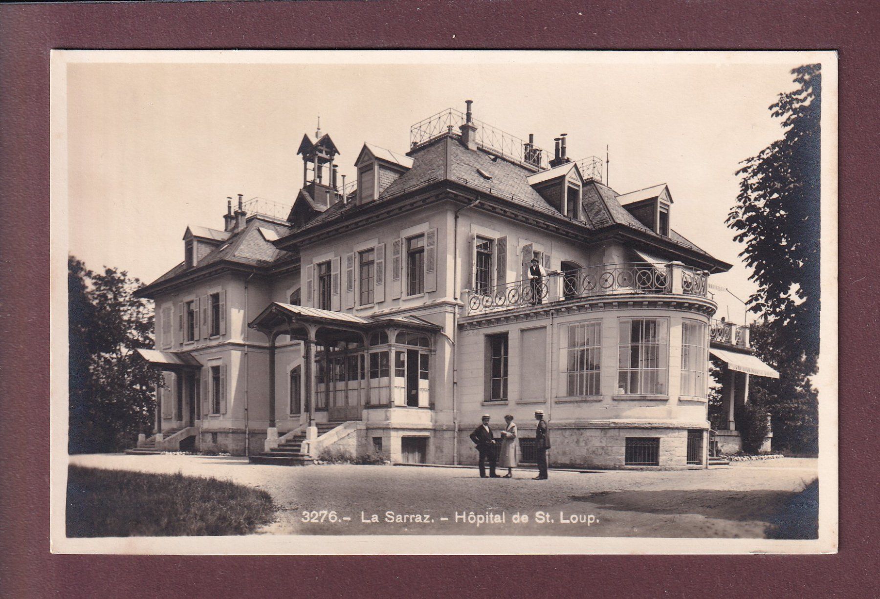 Cartoline postali: LA SARRAZ - Hôpital de St. Loup – Usato da Pully venduto da nicecards-shop