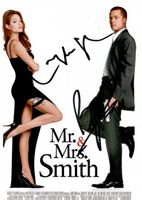 MR. & MRS. SMITH Brad PITT Angelina JOLIE / TOP AUTOGRAMME