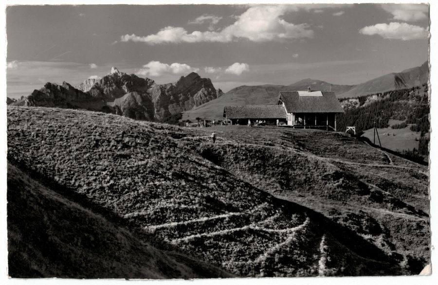 Ansichtskarten: Lenk, Restaurant Betelberg, um 1940 – Gebraucht aus Frauenfeld von POML